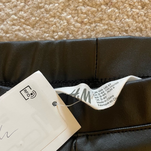 NWT Faux Leather Leggings - Picture 2 of 2
